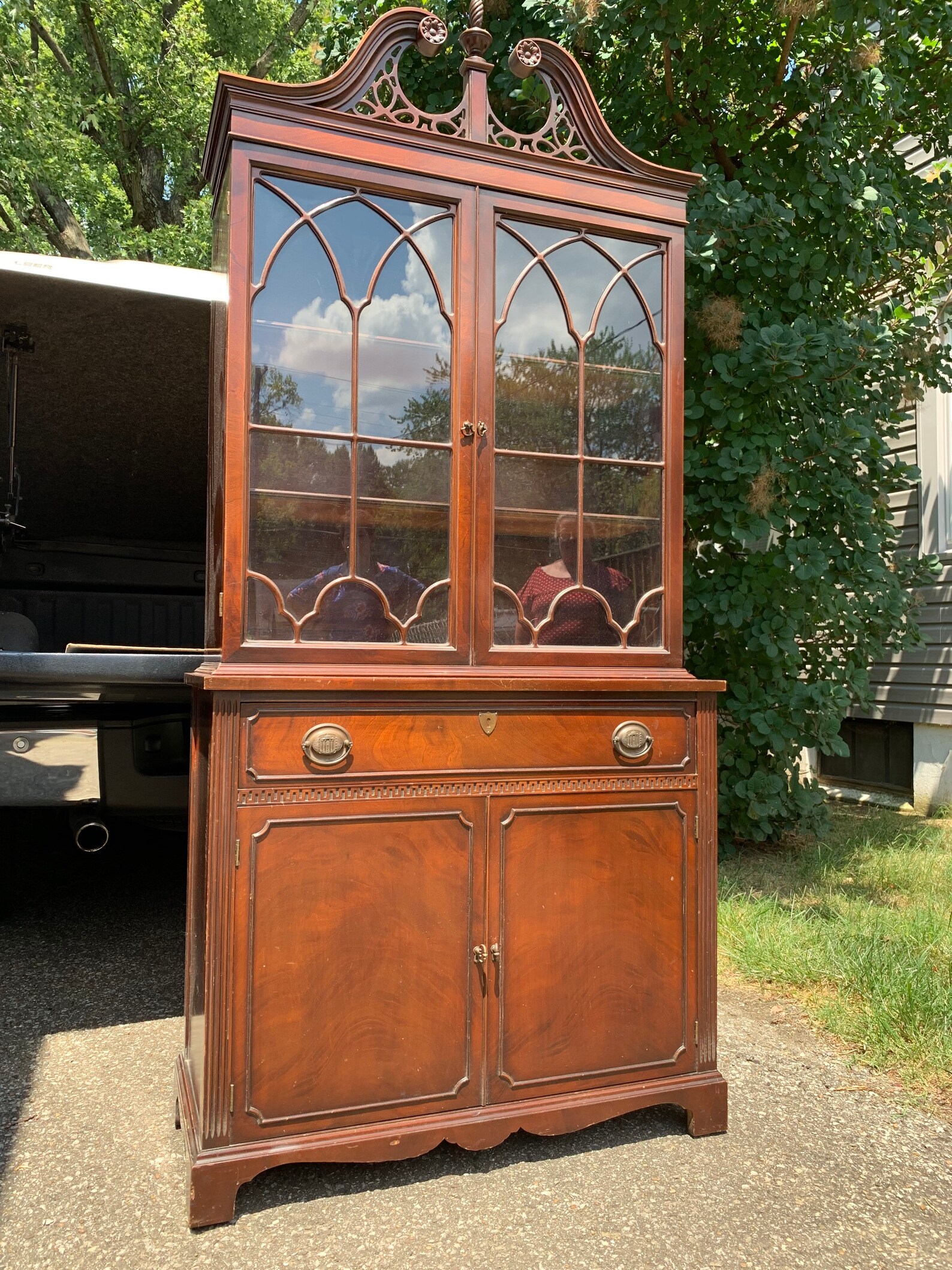 Navy China navy hutch painted hutch painted China Etsy