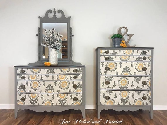 Sold French Country Dresser And Chest Set Bedroom Furniture Etsy