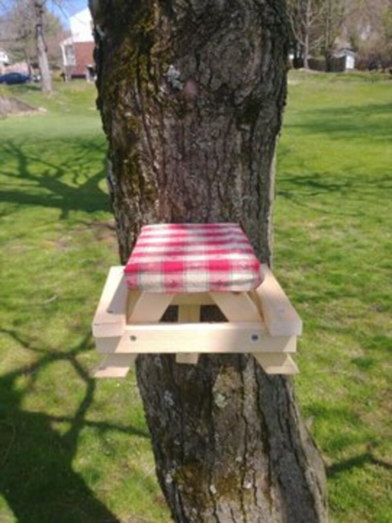 Assembled OR DIY Kit for Squirrel Picnic Table Etsy