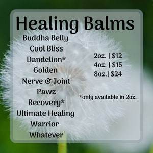 Herbal Healing Balm | Pain Salve Cream Ointment | 100% Pure Organic Natural Herbal Remedies | Wildcrafted Wellness Made in Montana
