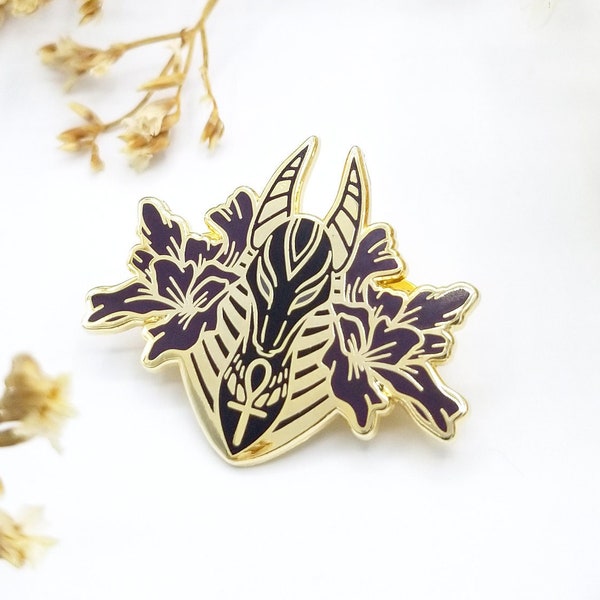 Anubis Hard Enamel Pin | Egyptian Collection | Unique Fantasy Mythology Art Pin