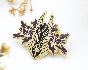 Anubis Hard Enamel Pin | Egyptian Collection | Jackal Deity Mythology Art Pin