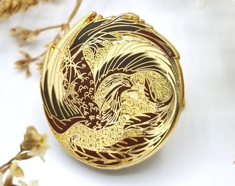 Chinese Phoenix Hard Enamel Pin | Chinese Collection | Unique Fantasy Mythology Art Pin