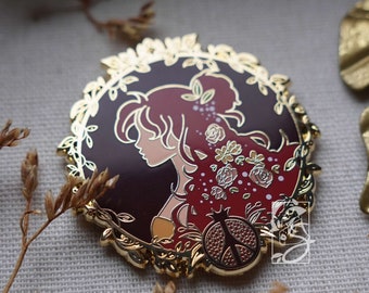 Persephone Hard Enamel Pin | Fated Lovers Collection | Unique Fantasy Art Pin