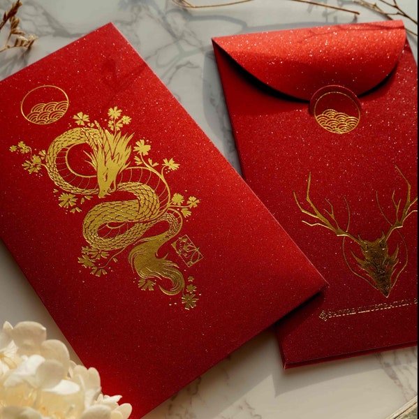 2024 Limited Edition Year of the Dragon Red Envelope | Hong Bao, Ang Pao | Original Designed Gift Packet | Lunar New Years Gift