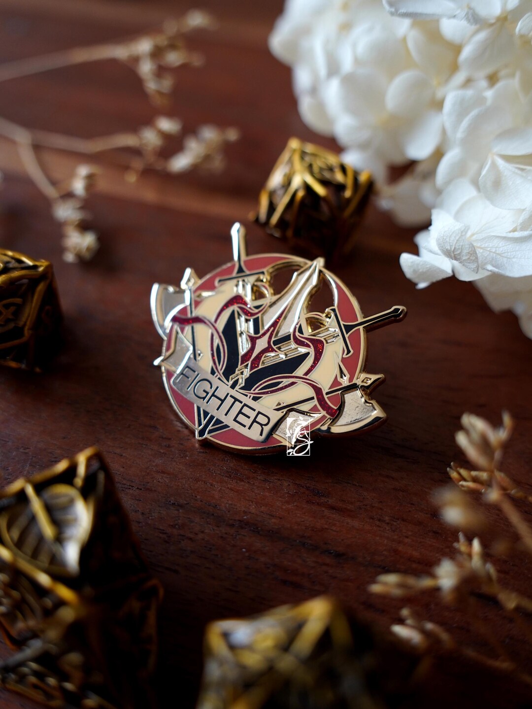 Rpg Class Pin Collection RPG Classes Fantasy Enamel Pin Collection: Fighter Pin - Etsy