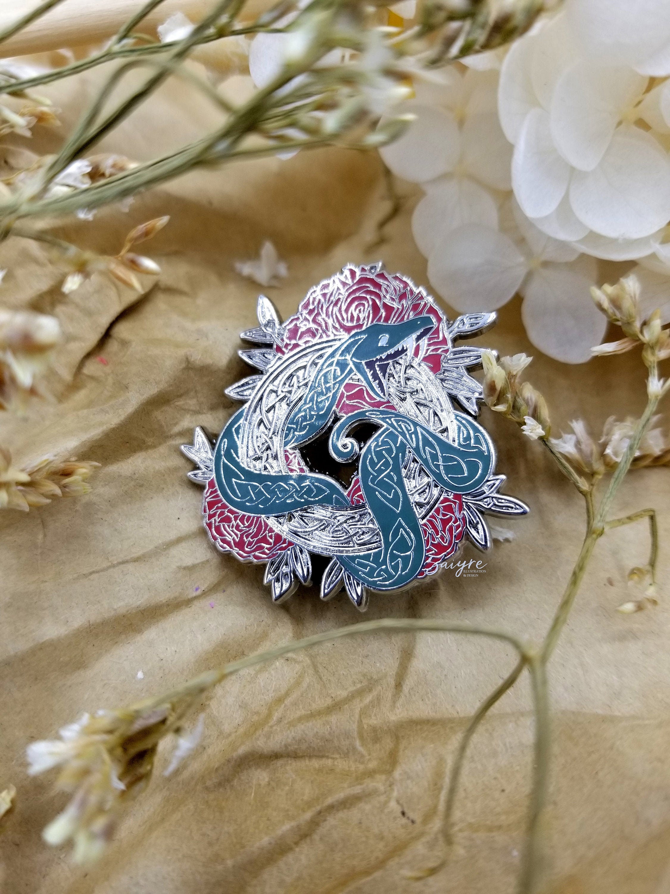 Jormungandr Hard Enamel Pin | Norse Collection