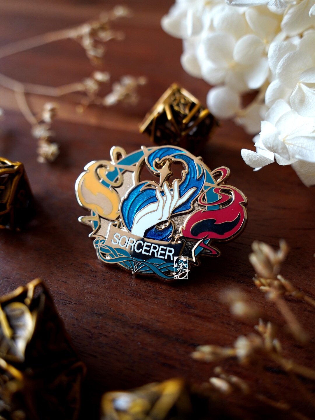 Rpg Class Pin Collection RPG Classes Fantasy Enamel Pin Collection: Sorcerer Pin - Etsy