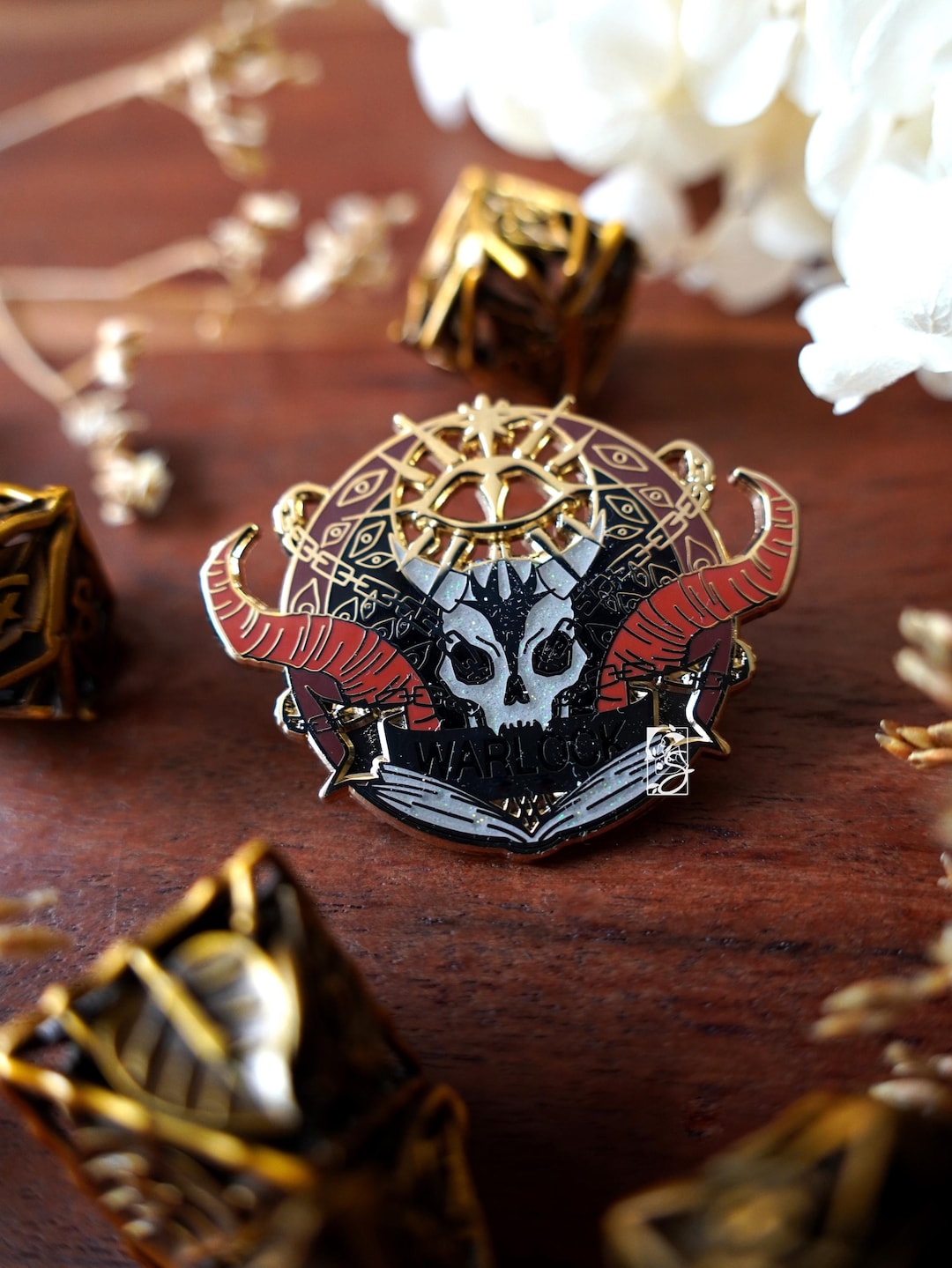 Rpg Class Pin Collection RPG Classes Fantasy Enamel Pin Collection: Warlock Pin - Etsy