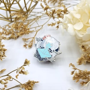 Yukionna Hard Enamel Pin | Japanese Collection | Unique Fantasy Yokai Mythology Snow Woman Art Pin