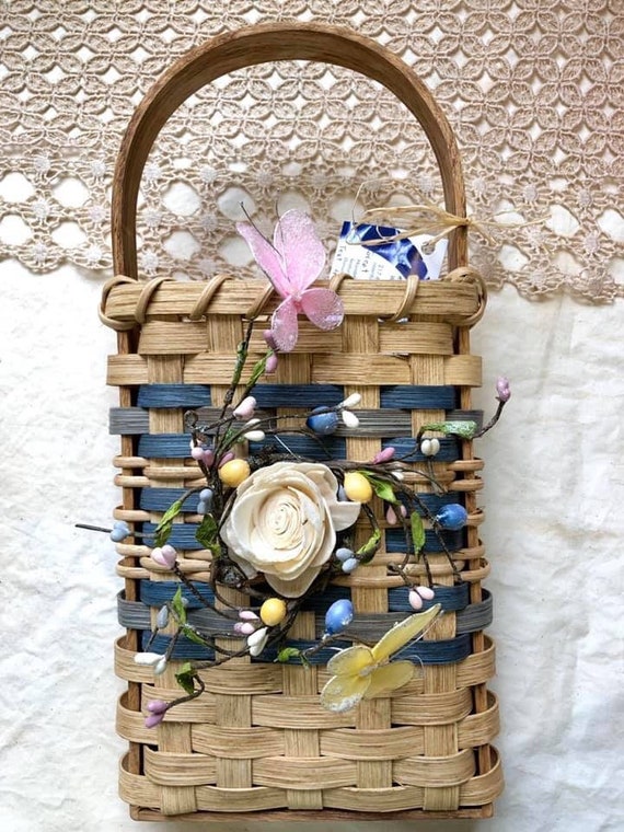 light blue gift basket