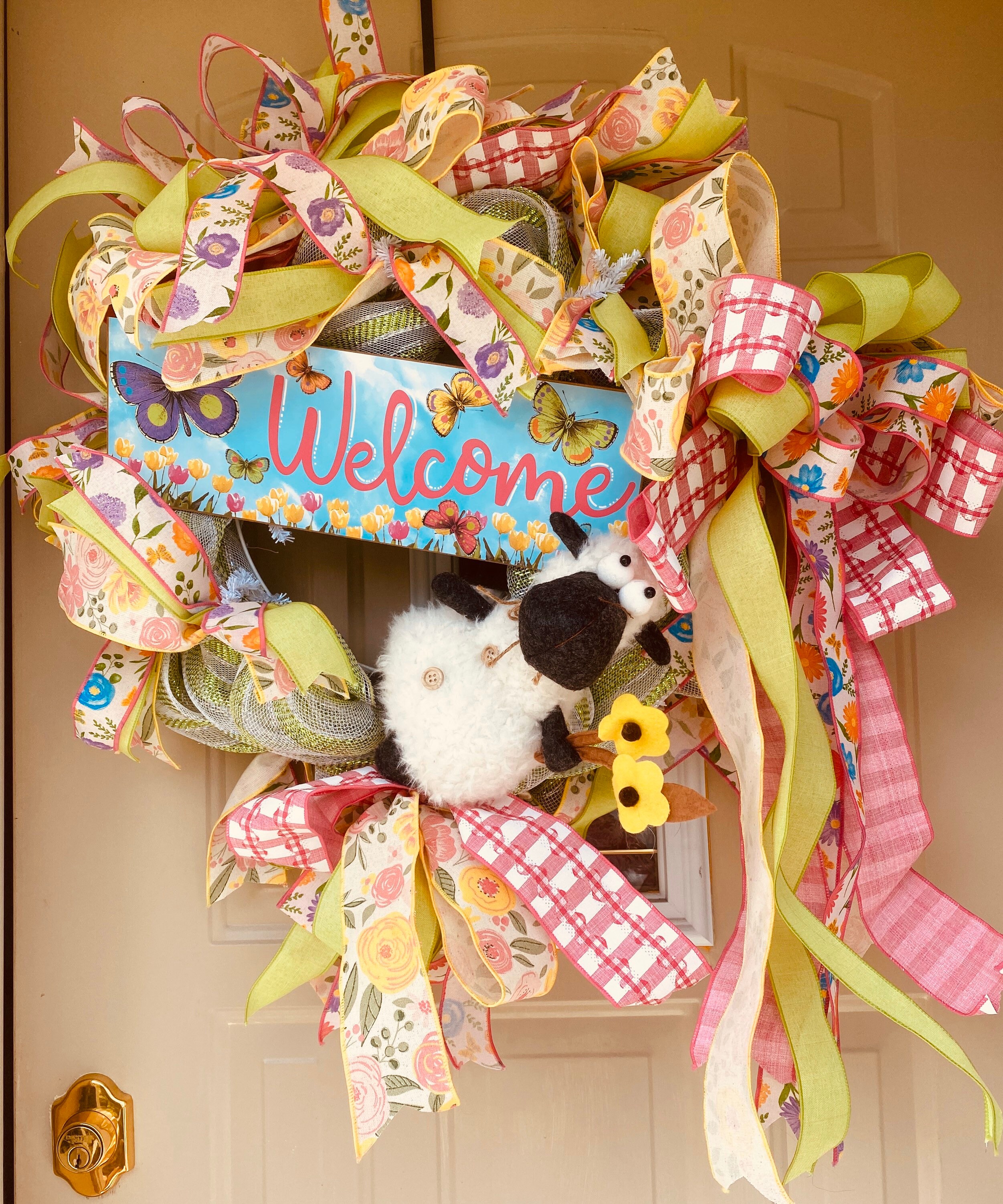 Corona de primavera de bienvenida guirnalda de verano | Etsy