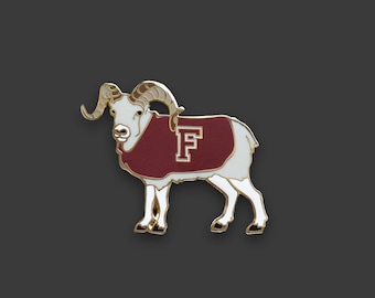 Fordham Ramses Ram Hard Enamel Pin: Fordham University