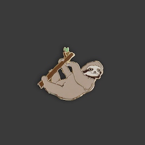 Sloth Pin | Slothy the Heroic Sloth Hard Enamel Pin | Doheny NYC Whimsical Wildlife
