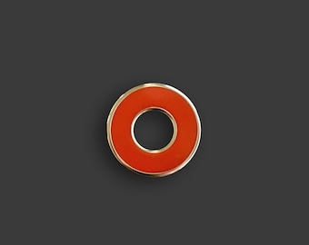 Harde emailpin Phish Donut: glanzend goud Kenmerken