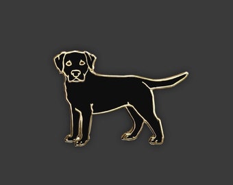 Black Lab Enamel Pin: Doheny NYC Darling Dogs