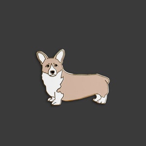 Corgi-speld | Harde emaille pin Jean-Philip the Frolicking Corgi | Doheny NYC Darling Dogs