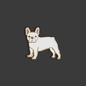 Frenchie French Bulldog Pin | Pierre the Affectionate Frenchie Hard Enamel Pin | Doheny NYC Darling Dogs
