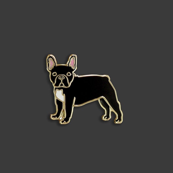 Frenchie French Bulldog Pin | Cookie the Sleepy French Bulldog Hard Enamel Pin | Doheny NYC Darling Dogs