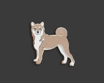 Shiba Inu Pin | Quinn the Dainty Shiba Inu Hard Enamel Pin | Doheny NYC Darling Dogs