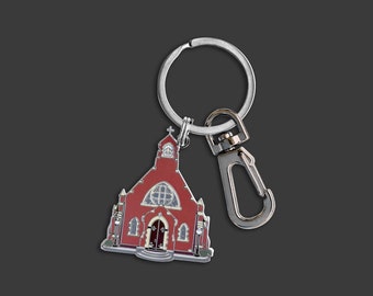 Georgetown Church Bag Charm | Dahlgren Chapel Keychain | Doheny NYC Colleges | Georgetown University