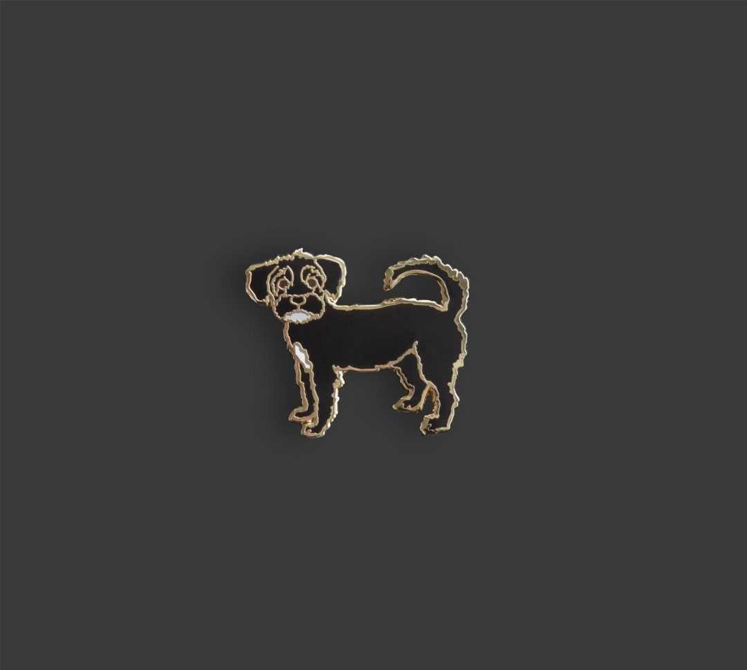 Breeding Pin Yorkie Poo Hard Enamel Pin: Shiny Gold Dog Breed Pin - Etsy