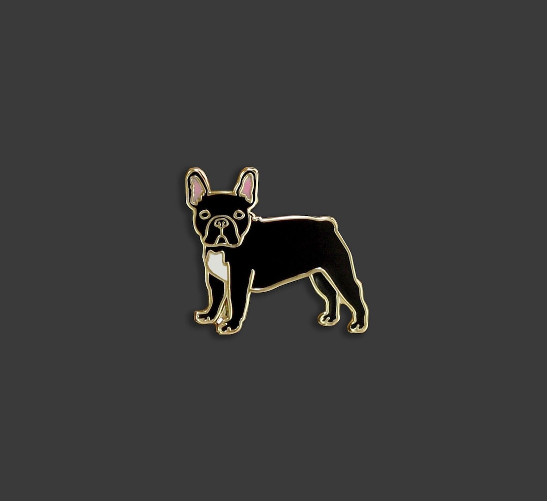 French Bulldog Enamel Pin: Cookie the Sleepy Frenchie