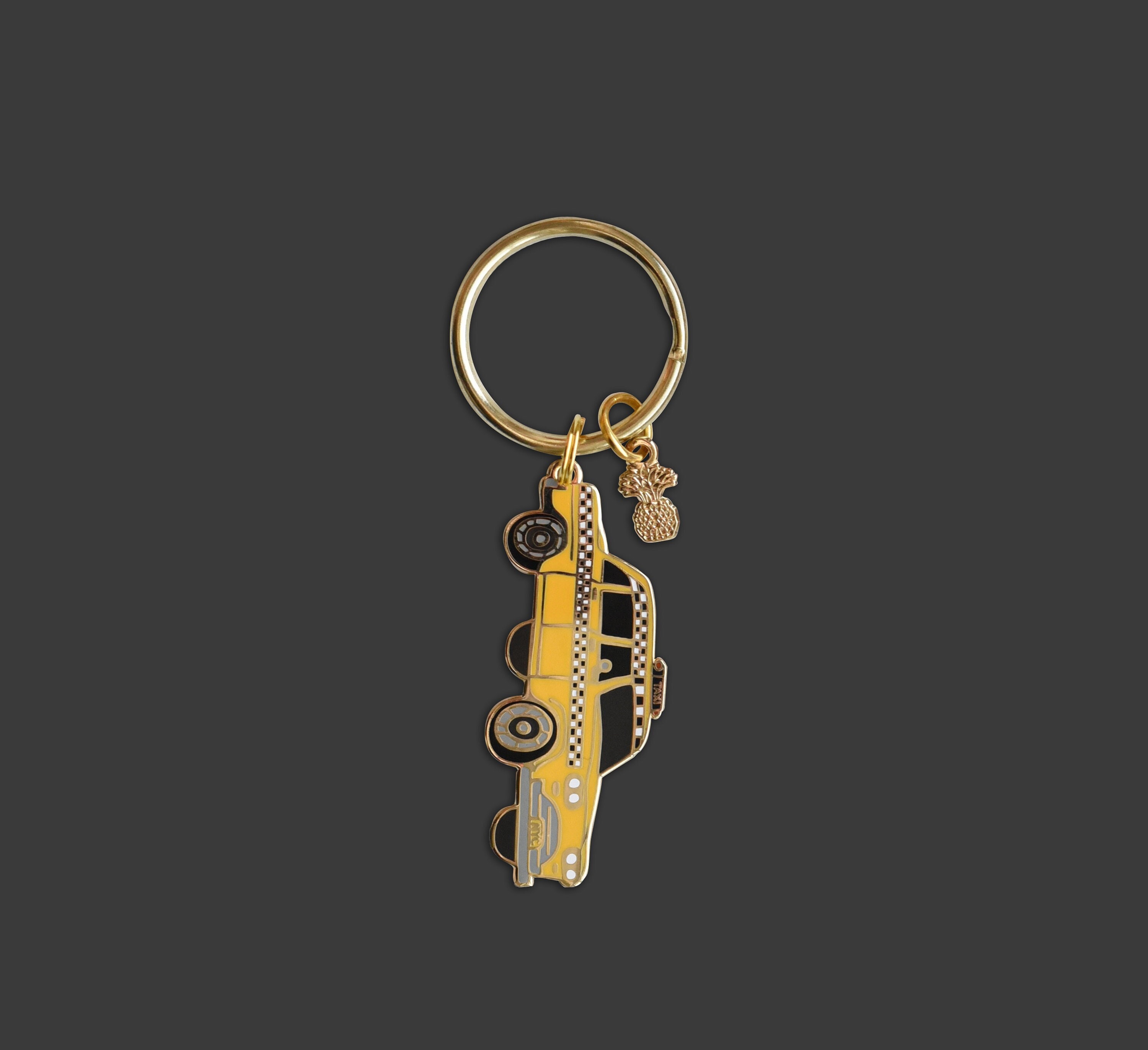 Taxi Cab Keychain - Etsy