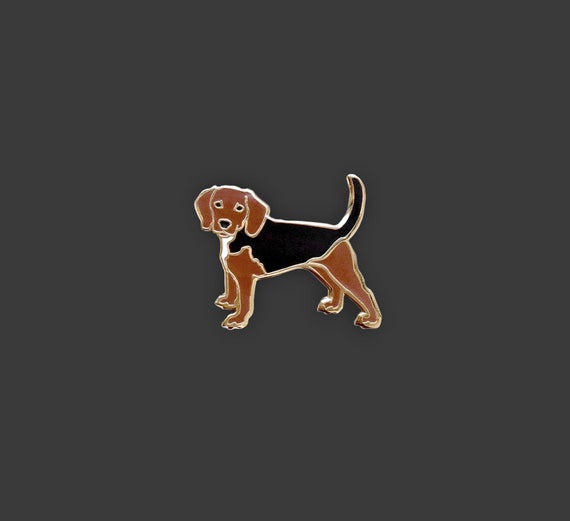 Beagle Pin Sir Nigel the Beagle Who Gets in Trouble Hard Enamel Pin Doheny NYC Darling Dogs