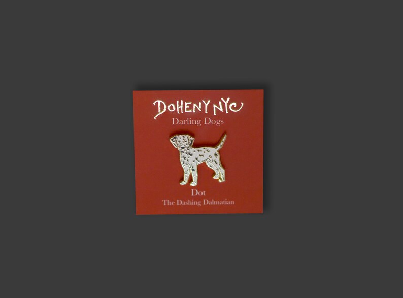 Dalmatian Pin Dot The Dashing Dalmatian Hard Enamel Pin Etsy