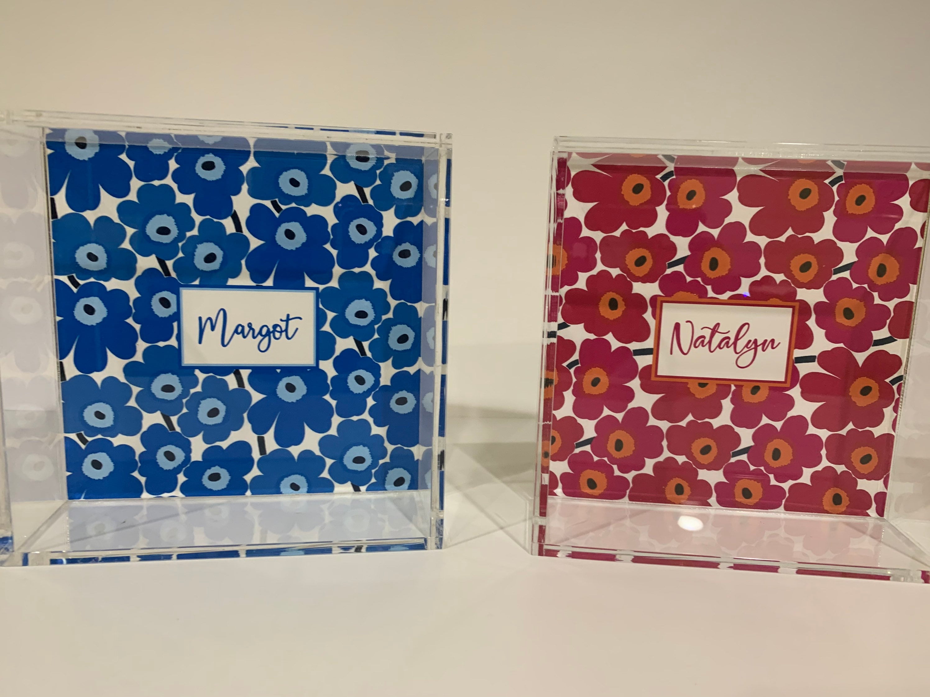 6"Square Lucite Tray With Personalized As You Like It, College Themed, Gift for Graduation