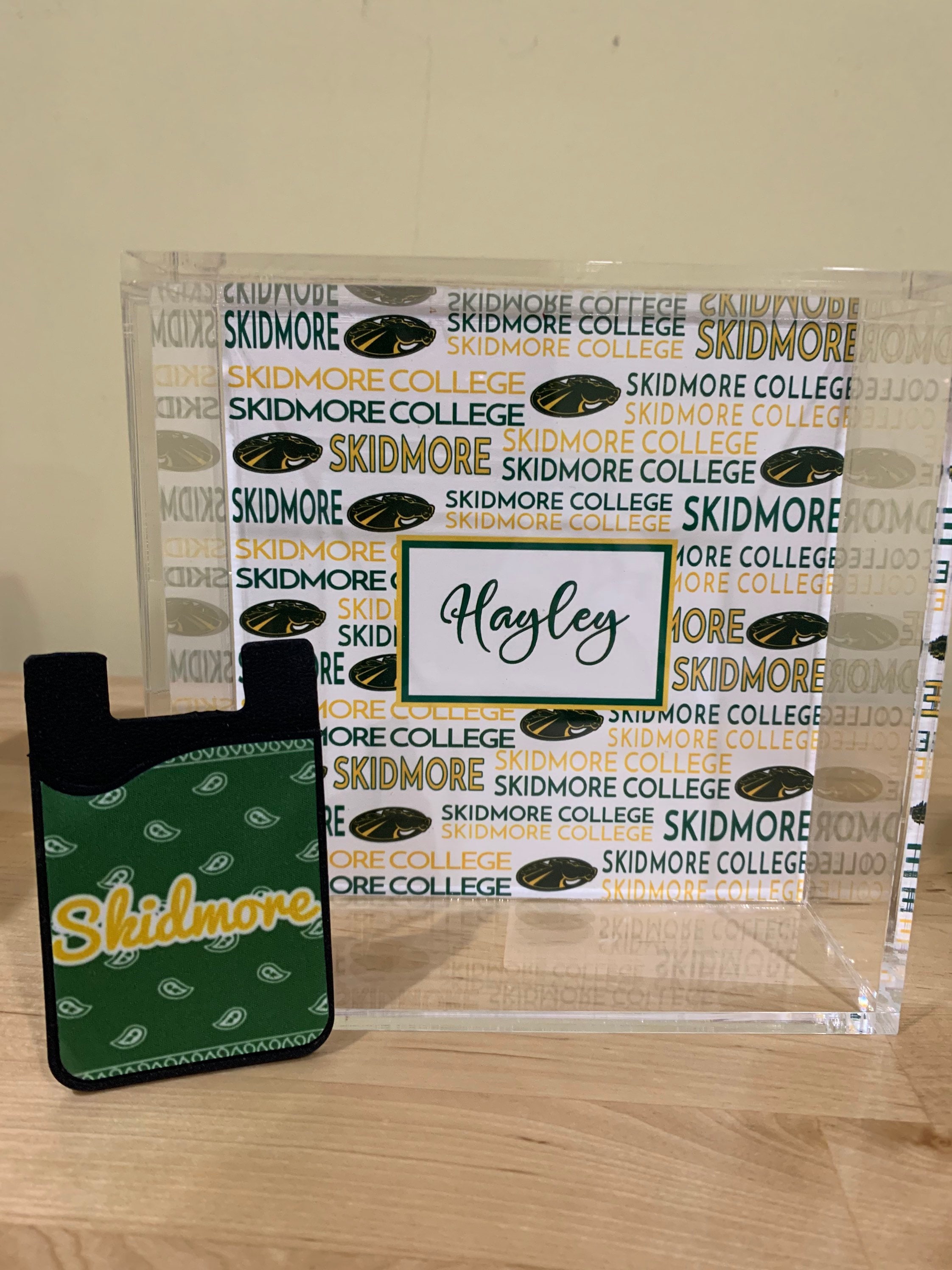 6"Square Lucite Tray With Personalized As You Like It, College Themed, Gift for Graduation