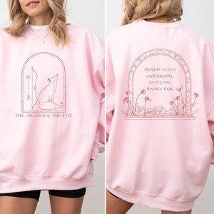 The Archer and The Fox Sweatshirt, Once Upon A Broken Heart, Bookish Sweatshirt, Fantasy Books Jumper, Reader Sweater, Bookish Apparel