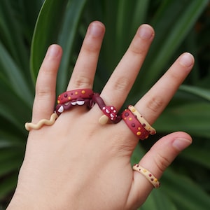 Clay sales rings etsy