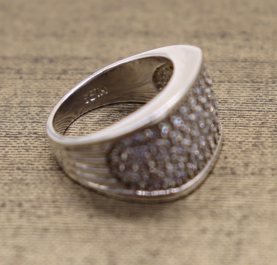 Vintage Sterling Silver Ring Signed SETA 925 Clea… - image 3