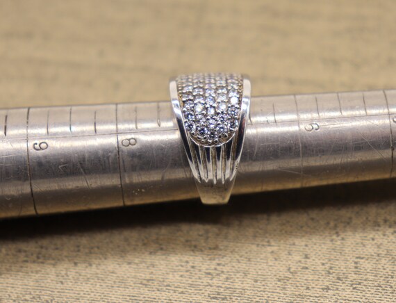 Vintage Sterling Silver Ring Signed SETA 925 Clea… - image 8