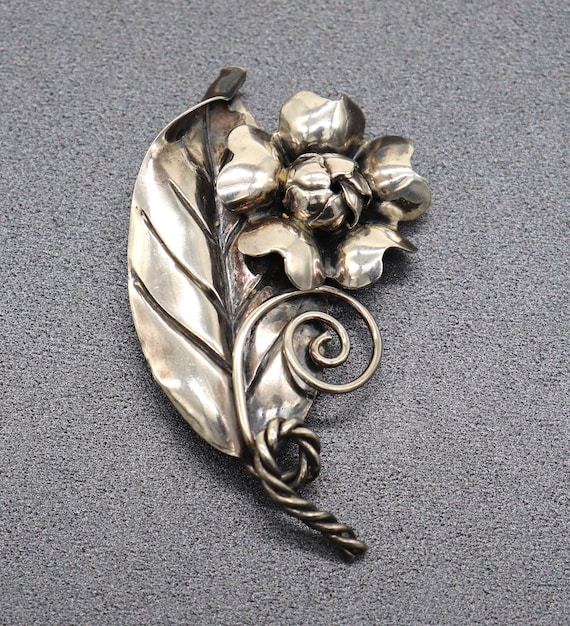 antique sterling silver pins