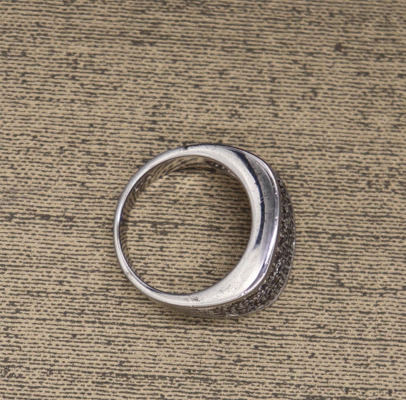 Vintage Sterling Silver Ring Signed SETA 925 Clea… - image 10
