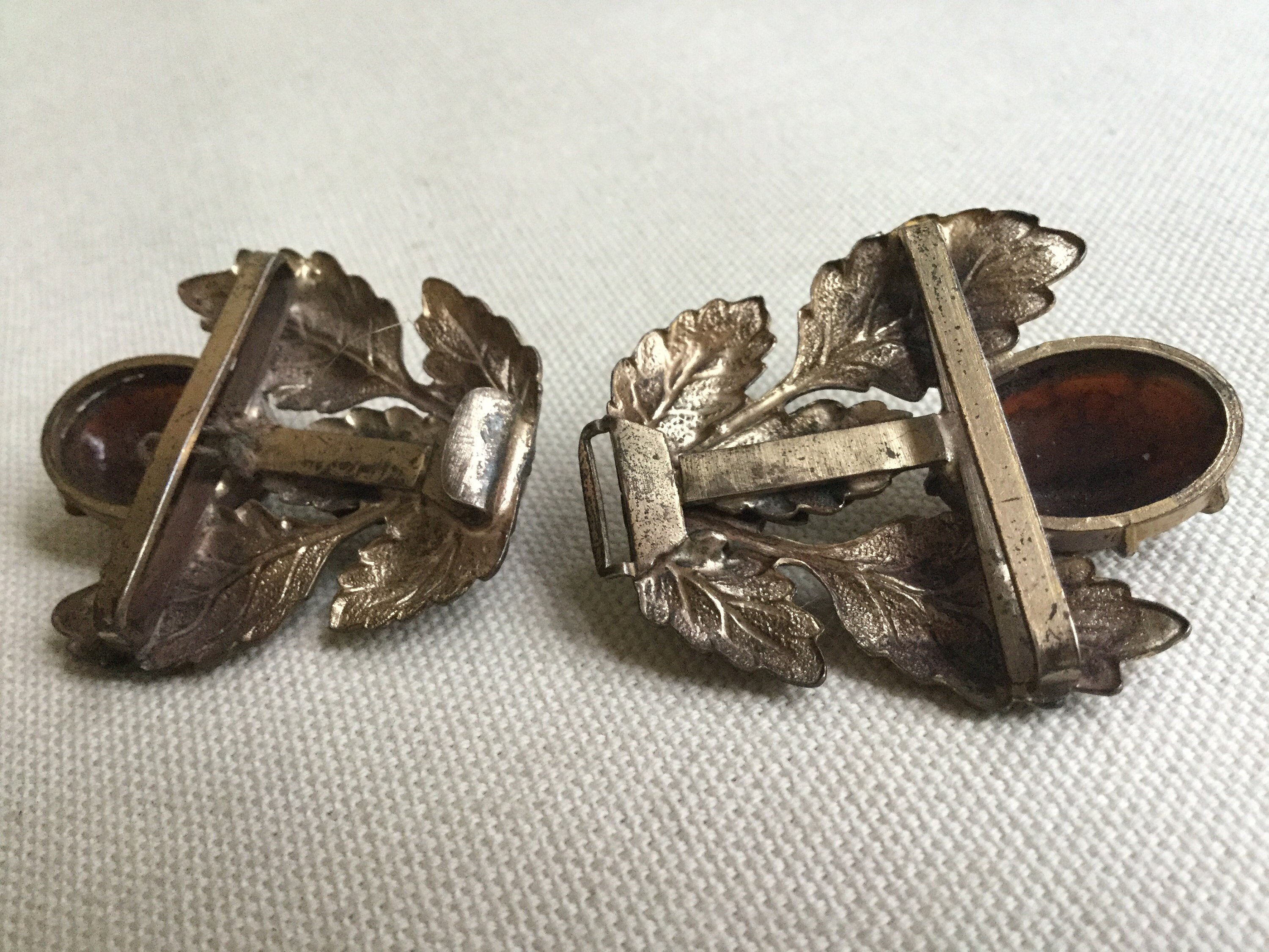 Vintage Harmon’s Art Nouveau Brass Floral Repousse Sash Buckle Gorgeous Victorian era sash buckle! I love the floral design  main image 4