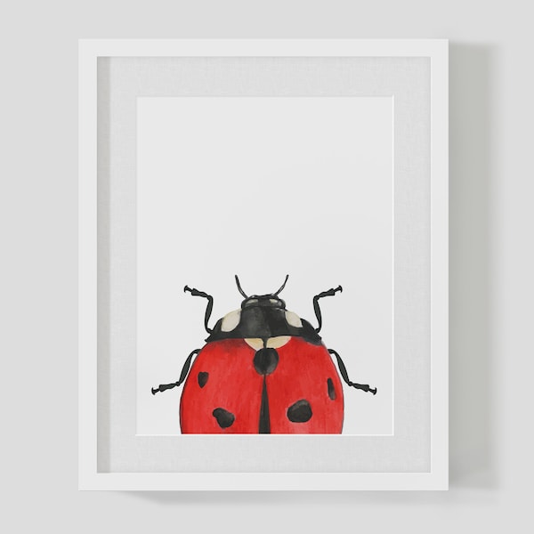 Ladybug Nursery Art Etsy