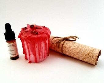 Adam & Eve Love Bath Spell Kit | Candles, Bath Salts, Magickal Oil & Instructions | Matthew Bertie