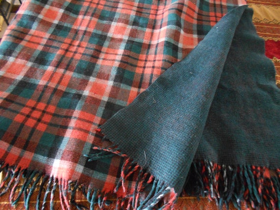 Reversible Vintage Travel Rug In Pure Australian Merino Wool Rug In Pure Australian Merino Wool