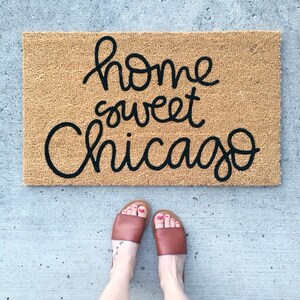 custom city welcome mat . custom state doormat . personalized doormat . custom wedding gift . home sweet home doormat . housewarming gift image 6