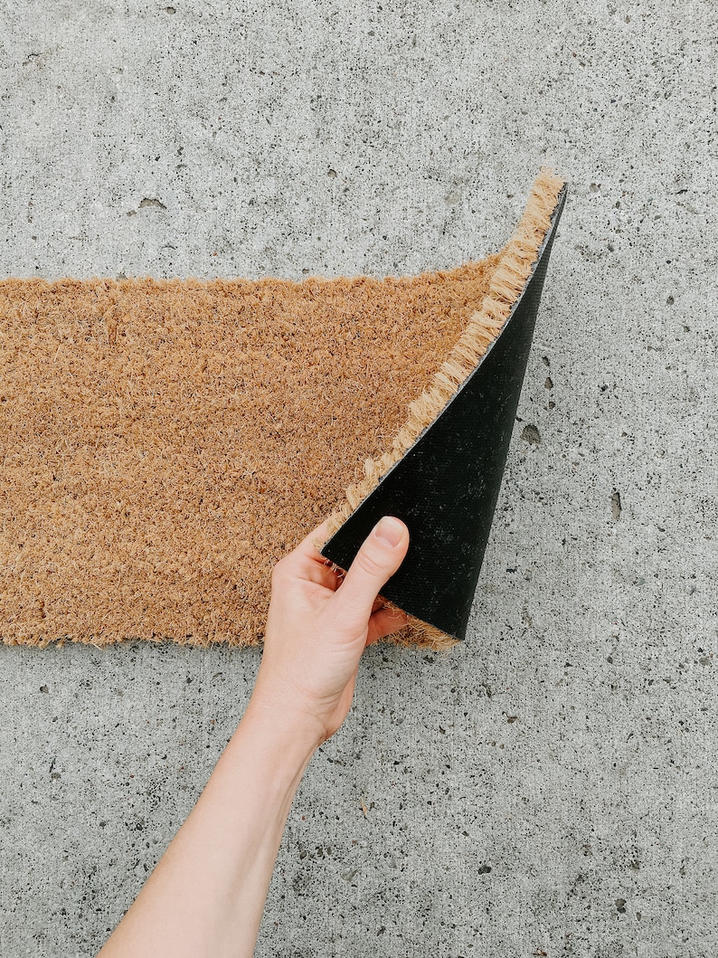 Hello doormat . mini mat . gift for her . small coir Etsy