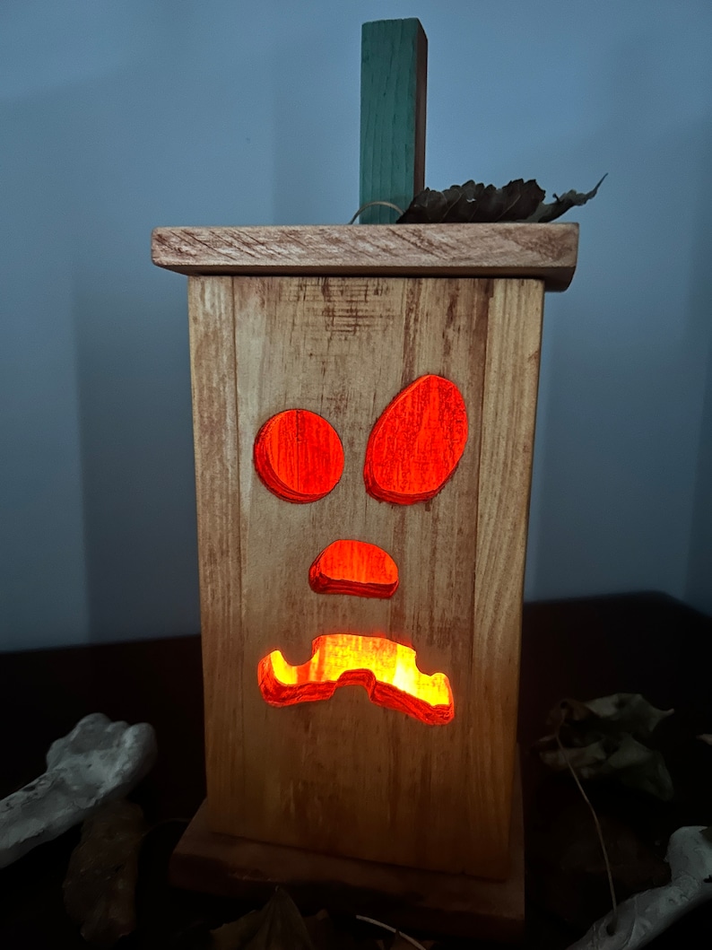 Amazing Wood Jack O Lantern Images