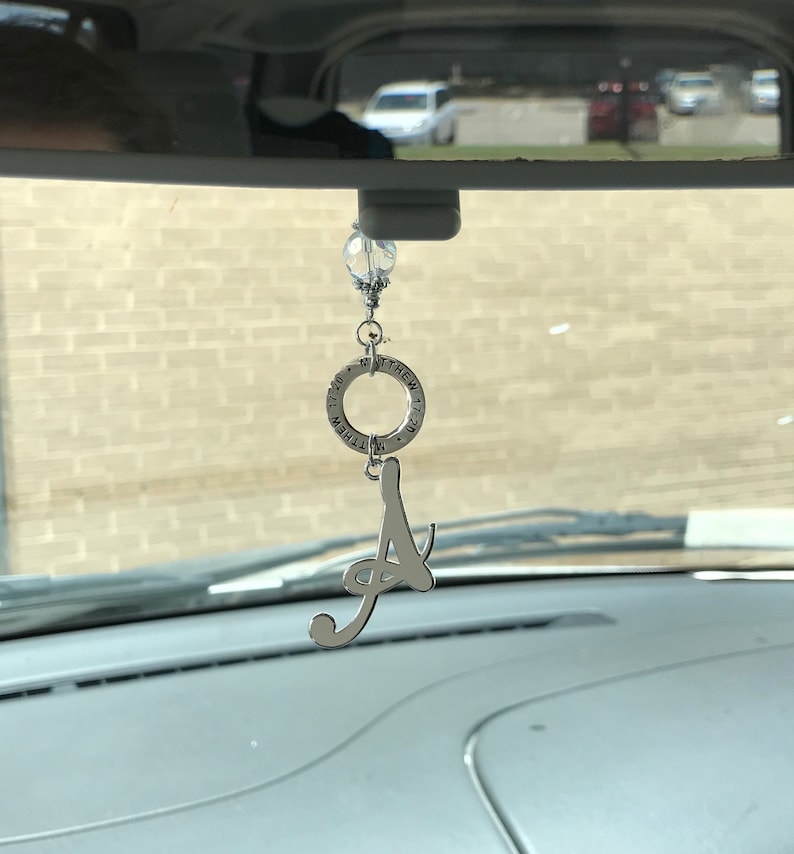 Keep Her Safe Both Day and Night Car Charm, Car Rear View Mirror Charm