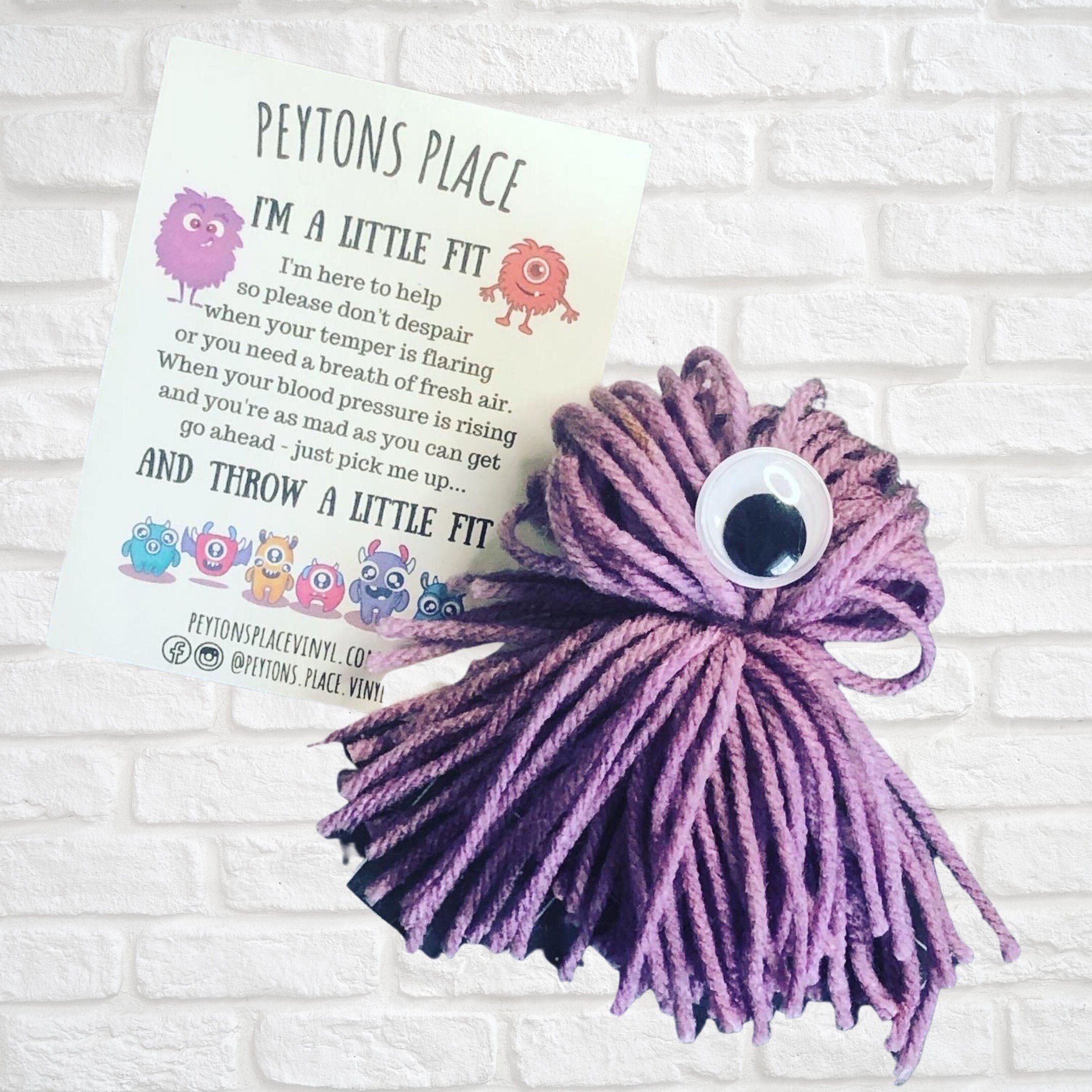 Throw A Little Fit Temper Tantrum Yarn Googly Eyes Etsy