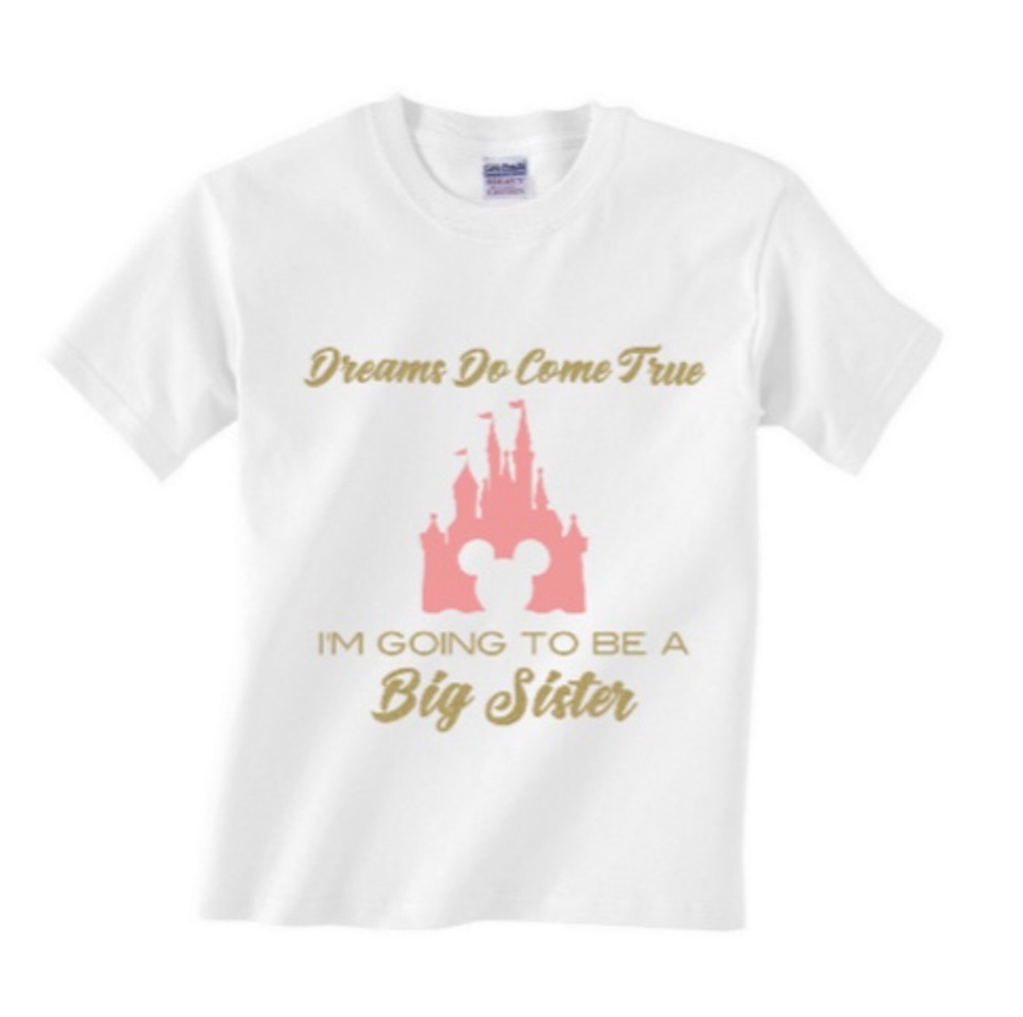 Dreams Do Come True Big Sister Big Brother T Shirt Etsy
