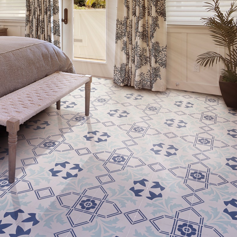 Moroccan Handmade Cement Tile. 8inch x 8 inch Floor & Wall | Etsy