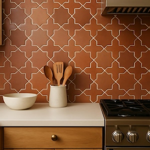 Handmade Cement Tile Bahia Star + Cross